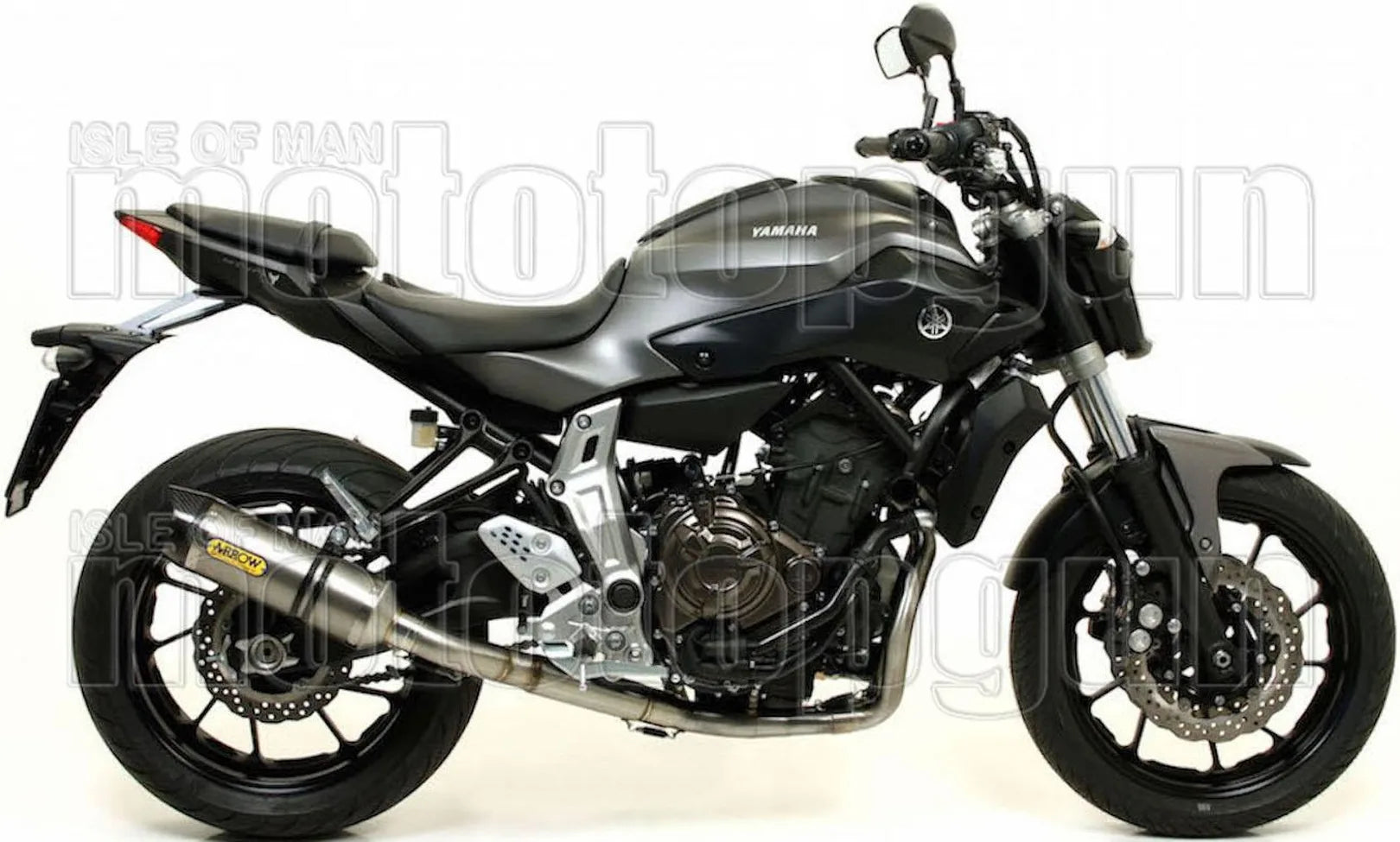 Impianto Di Scarico Completo Non Catalizzato E Con Omologazione Suono Thunder Titanio Carbonio - Arrow Special Parts Compatibile Con Yamaha Tracer 7 (2021-2024)