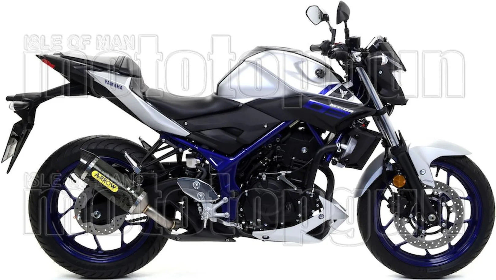 Impianto Di Scarico Completo Non Catalizzato E Con Omologazione Suono Thunder Carbonio Carbonio - Arrow Special Parts Compatibile Con Yamaha Mt-03 (2018-2019)