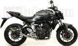 Impianto Di Scarico Completo Non Catalizzato E Con Omologazione Suono Thunder Carbonio Carbonio - Arrow Special Parts Compatibile Con Yamaha Tracer 700 (2016-2019)