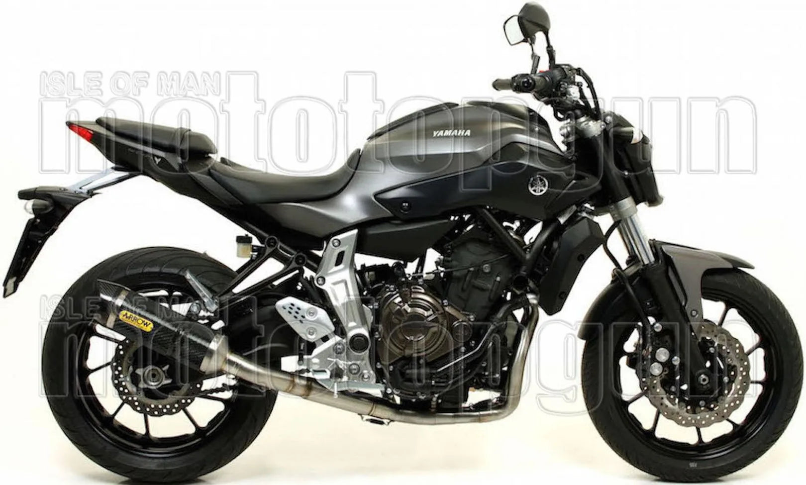 Impianto Di Scarico Completo Non Catalizzato E Con Omologazione Suono Thunder Carbonio Carbonio - Arrow Special Parts Compatibile Con Yamaha Mt-07 (2014-2020)
