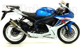 Impianto Di Scarico Completo Non Catalizzato E Con Omologazione Suono Thunder Alluminio Carbonio - Arrow Special Parts Compatibile Con Suzuki Gsx-R 600 Ie (2011-2016)