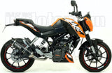 Terminale Di Scarico Catalizzato E Con Omologazione Suono Thunder Alluminio Nero Carbonio - Arrow Special Parts Compatibile Con Ktm 125 Duke (2011-2016)