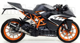 Terminale Di Scarico Non Catalizzato E Con Omologazione Suono Thunder Alluminio Nero Carbonio - Arrow Special Parts Compatibile Con Ktm Rc 390 (2015-2016)