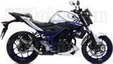 Terminale Di Scarico Con Omologazione Suono Thunder Alluminio Nero Carbonio - Arrow Special Parts Compatibile Con Yamaha Mt-03 (2016-2017)