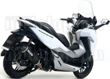 Terminale Di Scarico Catalizzato E Con Omologazione Suono Urban Alluminio Nero Acciaio Nero - Arrow Special Parts Compatibile Con Honda Forza 300 (2018-2020)