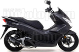 Impianto Di Scarico Completo Catalizzato E Con Omologazione Suono Urban Alluminio Nero Acciaio Nero - Arrow Special Parts Compatibile Con Honda Pcx 125 (2012-2016)