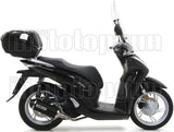 Impianto Di Scarico Completo Non Catalizzato E Con Omologazione Suono Urban Alluminio Nero Acciaio Nero - Arrow Special Parts Compatibile Con Honda Sh 125 I (2020-2023)