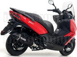 Terminale Di Scarico Catalizzato E Con Omologazione Suono Urban Alluminio Nero Acciaio Nero - Arrow Special Parts Compatibile Con Kymco X-Town 300 (2017-2020)
