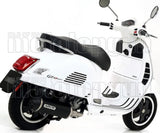 Impianto Di Scarico Completo Catalizzato E Con Omologazione Suono Urban Alluminio Nero Acciaio Nero - Arrow Special Parts Compatibile Con Piaggio Vespa Gts 300 (2017-2018)