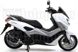 Impianto Di Scarico Completo Catalizzato E Con Omologazione Suono Urban Alluminio Nero Acciaio Nero - Arrow Special Parts Compatibile Con Yamaha N-Max 125 (2017-2020)