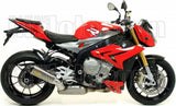 Terminale Di Scarico Con Omologazione Suono Works Titanio Carbonio - Arrow Special Parts Compatibile Con Bmw S 1000 R (2014-2016)