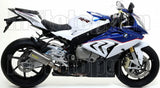 Impianto Di Scarico Completo Non Catalizzato E Senza Omologazione Suono Works Competition Basso Titanio Carbonio - Arrow Special Parts Compatibile Con Bmw S 1000 Rr (2015-2018)