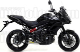 Impianto Di Scarico Completo Non Catalizzato E Con Omologazione Suono X-Kone Nichrom Carbonio - Arrow Special Parts Compatibile Con Kawasaki Versys 650 (2017-2022)