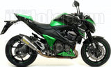 Impianto Di Scarico Completo Non Catalizzato E Con Omologazione Suono X-Kone Nichrom Carbonio - Arrow Special Parts Compatibile Con Kawasaki Z 800 E (2013-2016)