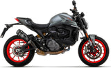 Terminale Di Scarico Con Omologazione Suono Indy-Race Alluminio Nero Titanio - Arrow Special Parts Compatibile Con Ducati Monster 937 + (2021-2024)