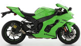 Terminale Di Scarico Non Catalizzato E Con Omologazione Suono Indy-Race Alluminio Nero Carbonio - Arrow Special Parts Compatibile Con Kawasaki Zx-10R (2021-2024)