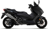 Impianto Di Scarico Completo Non Catalizzato E Con Omologazione Suono Indy-Race Titanio Carbonio - Arrow Special Parts Compatibile Con Yamaha Xp 530 T-Max (2017-2019)