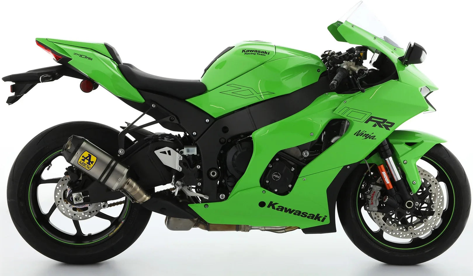 Terminale Di Scarico Senza Omologazione Suono Indy-Race Titanio Titanio - Arrow Special Parts Compatibile Con Kawasaki Zx 10Rr (2021-2024)