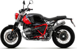 Terminale Di Scarico Con Omologazione Suono Pro-Race Titanio Titanio - Arrow Special Parts Compatibile Con Bmw R Nine T 1200 Scrambler (2021-2024)