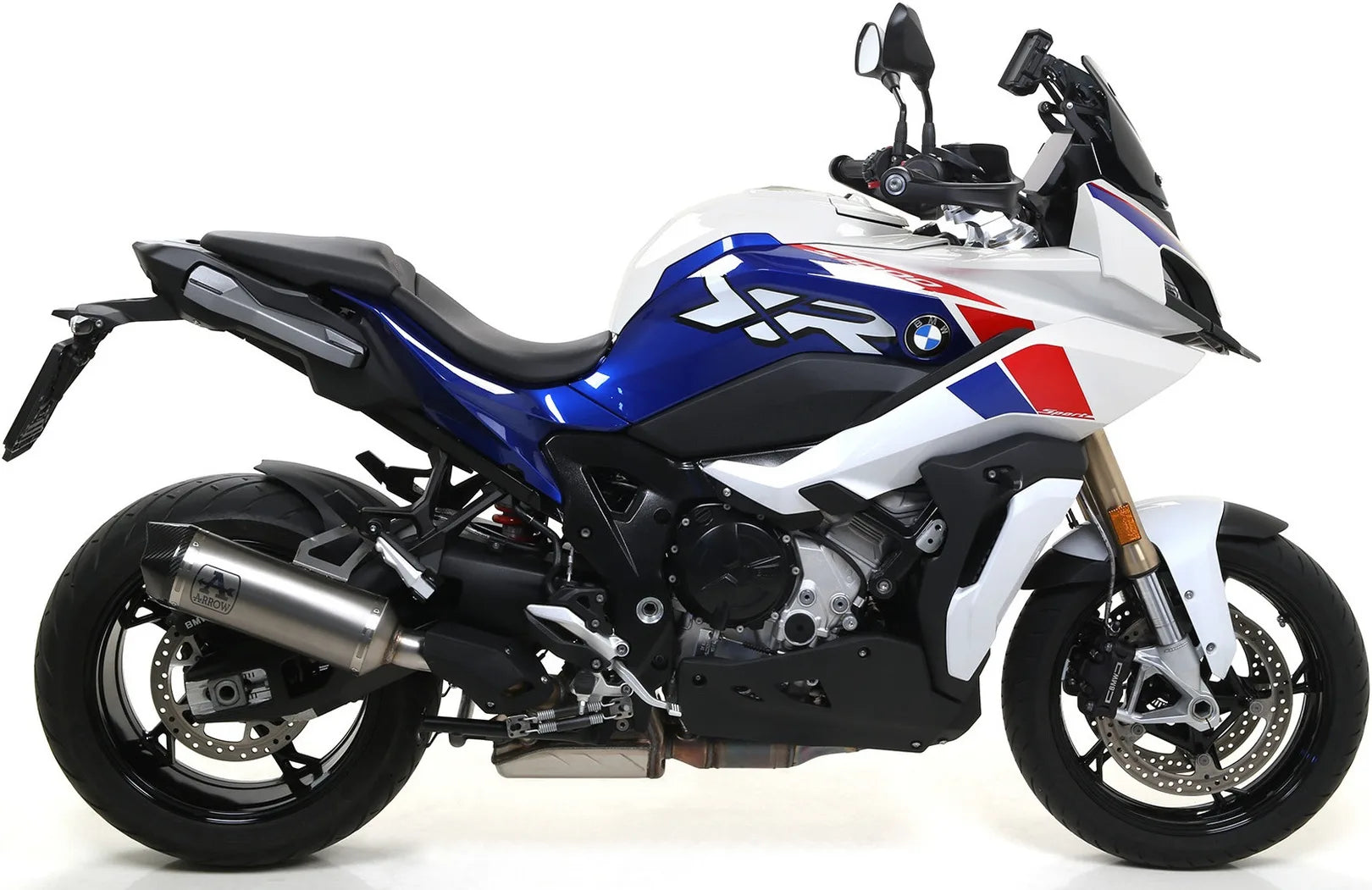 Impianto Di Scarico Completo Non Catalizzato E Con Omologazione Suono Race-Tech Titanio Carbonio - Arrow Special Parts Compatibile Con Bmw S 1000 Xr (2020-2023)