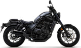 Terminale Di Scarico Con Omologazione Suono Rebel Alluminio Nero Carbonio - Arrow Special Parts Compatibile Con Honda Cmx 1100 Rebel (2021-2024)