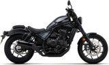 Terminale Di Scarico Con Omologazione Suono Rebel Alluminio Nero Alluminio Nero - Arrow Special Parts Compatibile Con Honda Cmx 1100 Rebel (2021-2024)