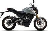 Impianto Di Scarico Completo Non Catalizzato E Con Omologazione Suono Thunder Alluminio Nero Carbonio - Arrow Special Parts Compatibile Con Honda Cb 125 R (2021-2024)