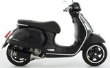 Complete Non-Catalytic Exhaust System With Sound Certification Race-Tech Black Aluminium Carbon - Arrow Special Parts Compatible With Piaggio Vespa Gtv 300 (2023-2024)
