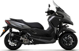 Terminale Di Scarico Con Omologazione Suono Urban Alluminio Nero Acciaio Nero - Arrow Special Parts Compatibile Con Yamaha Tricity 300 (2021-2024)
