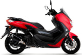 Impianto Di Scarico Completo Catalizzato E Con Omologazione Suono Urban Alluminio Nero Acciaio Nero - Arrow Special Parts Compatibile Con Yamaha N-Max 125 (2021-2024)