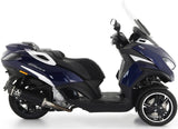 Terminale Di Scarico Catalizzato E Con Omologazione Suono Urban Alluminio Nero Carbonio - Arrow Special Parts Compatibile Con Peugeot Metropolis 400 (2017-2021)