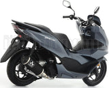 Impianto Di Scarico Completo Catalizzato E Con Omologazione Suono Urban Alluminio Nero Acciaio Nero - Arrow Special Parts Compatibile Con Honda Pcx 125 (2021-2024)
