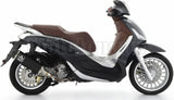 Terminale Di Scarico Catalizzato E Con Omologazione Suono Urban Alluminio Nero Acciaio Nero - Arrow Special Parts Compatibile Con Piaggio Beverly 300 Hpe (2021-2024)