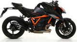 Terminale Di Scarico Con Omologazione Suono X-Kone Nichrom Nero Carbonio - Arrow Special Parts Compatibile Con Ktm 1290 Superduke R (2020-2023)