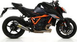 Terminale Di Scarico Con Omologazione Suono X-Kone Titanio Carbonio - Arrow Special Parts Compatibile Con Ktm 1290 Superduke R (2020-2023)