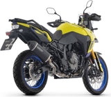 Complete Non-Catalytic Exhaust System With Sound Certification Explorer Black Aluminium Carby End Cap - Arrow Special Parts Compatible With Suzuki V-Strom 800 Se (2025-2026)