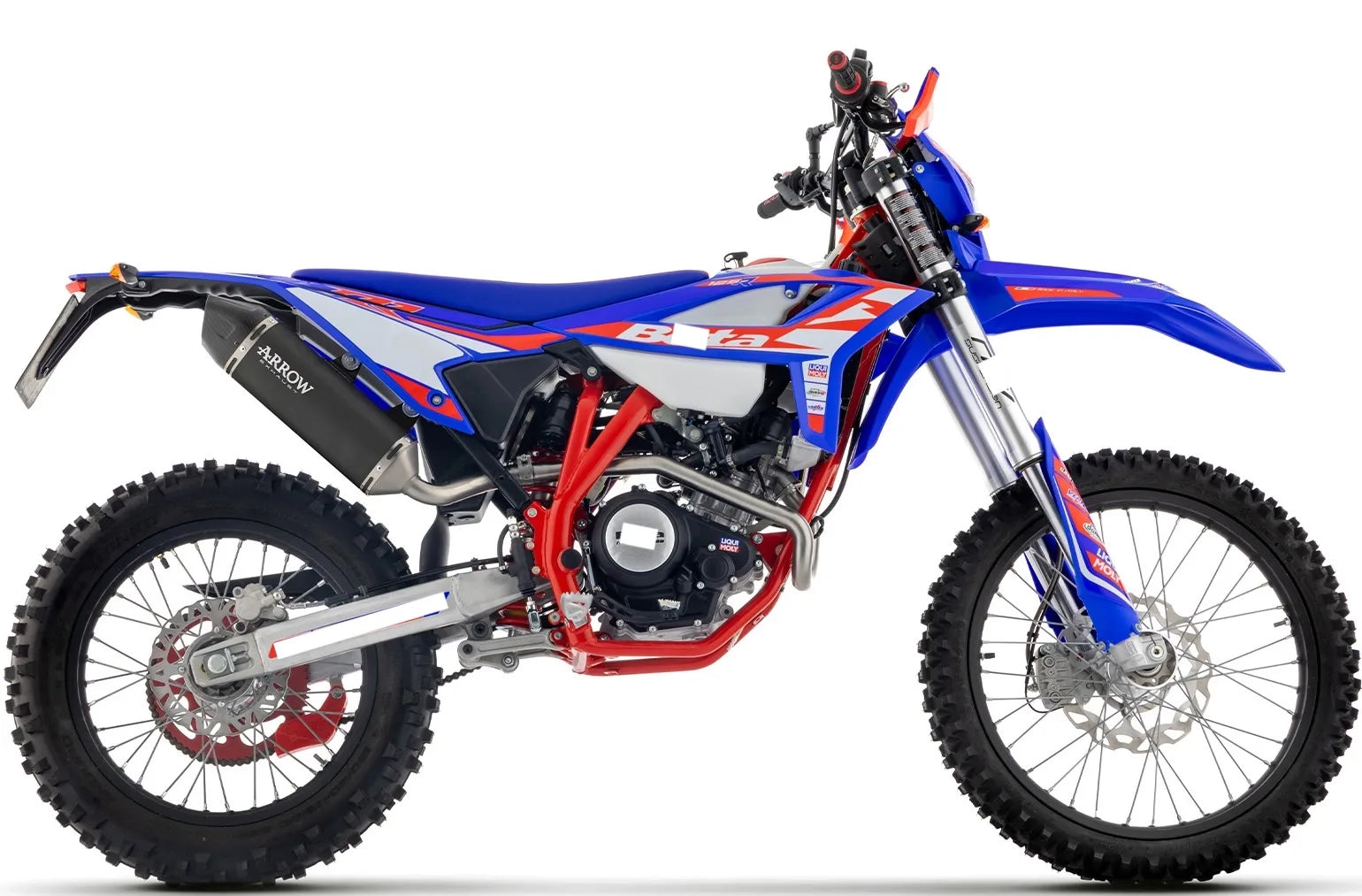 Terminale Di Scarico Con Omologazione Suono Icon Alluminio Nero - Arrow Special Parts Compatibile Con Beta Rr 125 4T Enduro - Motard (2024-2025)