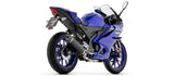 Impianto Di Scarico Completo Non Catalizzato E Senza Omologazione Suono Icon Alluminio Nero Fondello Carby - Arrow Special Parts Compatibile Con Yamaha Yzf R125 (2025-2026)