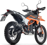 Terminale Di Scarico Con Omologazione Suono Indy-Race Evo Alluminio Nero Fondello Carby - Arrow Special Parts Compatibile Con Ktm 125 Enduro R (2025-2026)