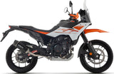 Terminale Di Scarico Con Omologazione Suono Indy-Race Evo Alluminio Nero Fondello Carby - Arrow Special Parts Compatibile Con Ktm 390 Adventure X (2025-2026)