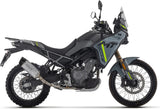 Terminale Di Scarico Con Omologazione Suono Indy-Race Evo Titanio Fondello Carby - Arrow Special Parts Compatibile Con Cfmoto 450 Mt (2025-2026)