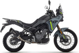 Terminale Di Scarico Con Omologazione Suono Indy-Race Evo Alluminio Nero Fondello Carby - Arrow Special Parts Compatibile Con Cfmoto 450 Mt (2025-2026)