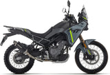 Terminale Di Scarico Con Omologazione Suono Indy-Race Evo Alluminio Nero Fondello Inox - Arrow Special Parts Compatibile Con Cfmoto 450 Mt (2025-2026)