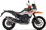 Terminale Di Scarico Con Omologazione Suono Indy-Race Evo Titanio Fondello Carby - Arrow Special Parts Compatibile Con Ktm 390 Adventure X (2025-2026)