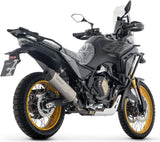Impianto Di Scarico Completo Non Catalizzato E Con Omologazione Suono Indy-Race Evo Titanio Fondello Inox - Arrow Special Parts Compatibile Con Voge Valico 800 Dsx Rally (2025-2026)