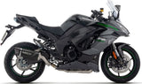 Impianto Di Scarico Completo Non Catalizzato E Con Omologazione Suono Indy-Race Evo Alluminio Nero Fondello Carby - Arrow Special Parts Compatibile Con Kawasaki Ninja 1100 Sx (2025-2026)