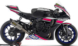 Impianto Di Scarico Completo Non Catalizzato E Senza Omologazione Suono Indy-Race Evo Competition Titanio Fondello Carby - Arrow Special Parts Compatibile Con Yamaha Yzf-R1 1000 (2025)
