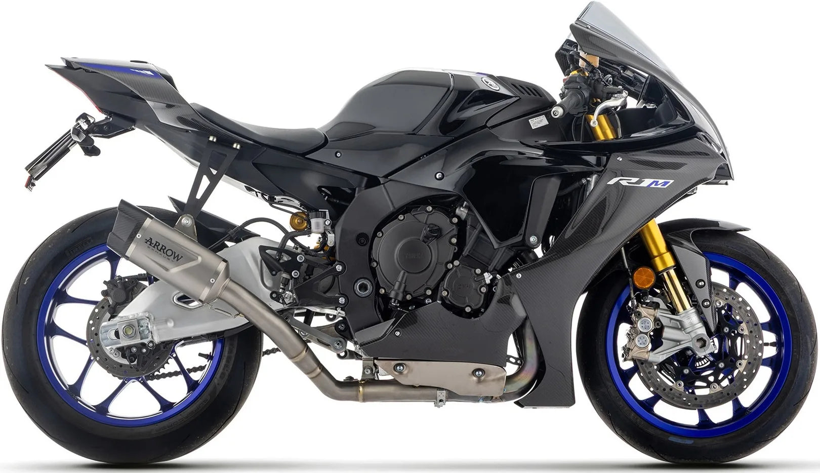 Terminale Di Scarico Non Catalizzato E Senza Omologazione Suono Indy-Race Evo Titanio Fondello Carby - Arrow Special Parts Compatibile Con Yamaha Yzf-R1 1000 (2025)