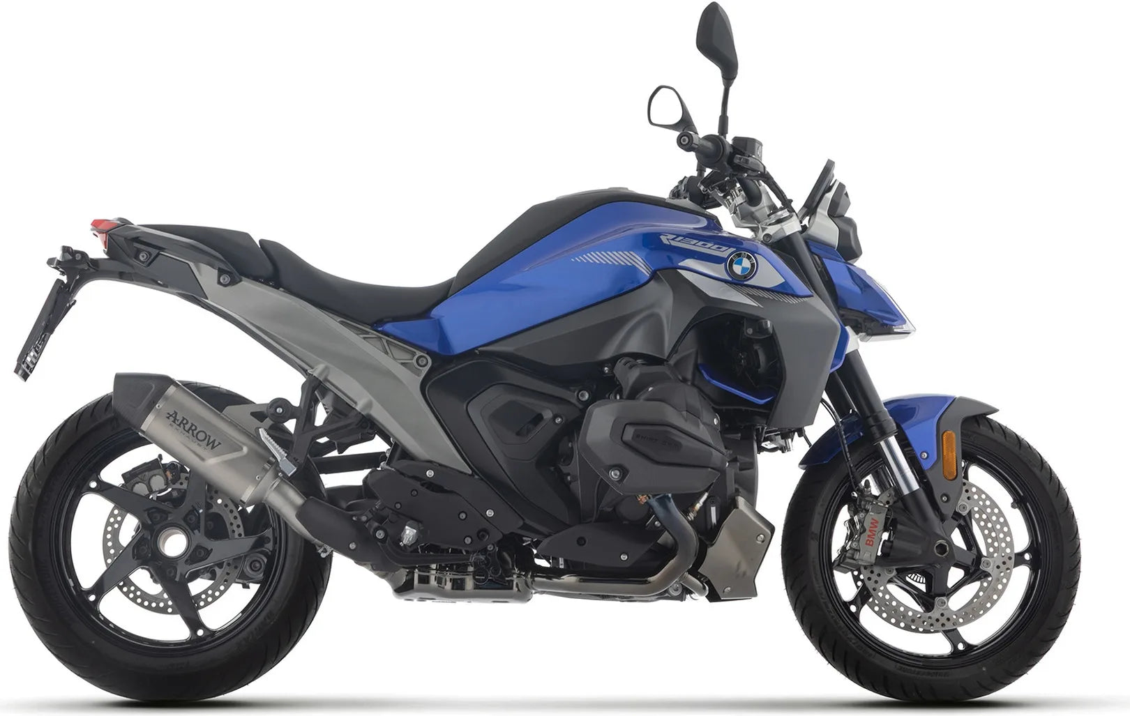 Impianto Di Scarico Completo Non Catalizzato E Con Omologazione Suono Indy-Race Evo Alluminio Fondello Carby - Arrow Special Parts Compatibile Con Bmw R 1300 Rs (2025-2026)