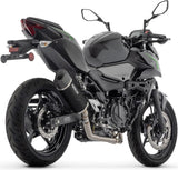 Impianto Di Scarico Completo Non Catalizzato E Con Omologazione Suono Indy-Race Evo Alluminio Nero Carbonio - Arrow Special Parts Compatibile Con Kawasaki Z 500 (2024-2026)